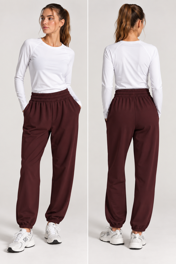 NEW MAGIC-FIT Quick Dry Eşofman Altı Lastikli - Bordo